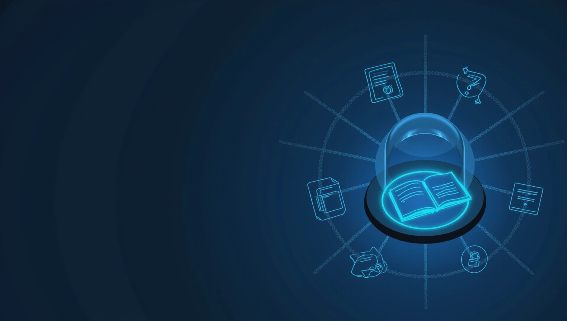 Abstract legal document background with agreement icon